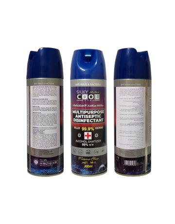 Silky Cool Multipurpose Antiseptic Disinfectant 400 Ml- Marine Blue